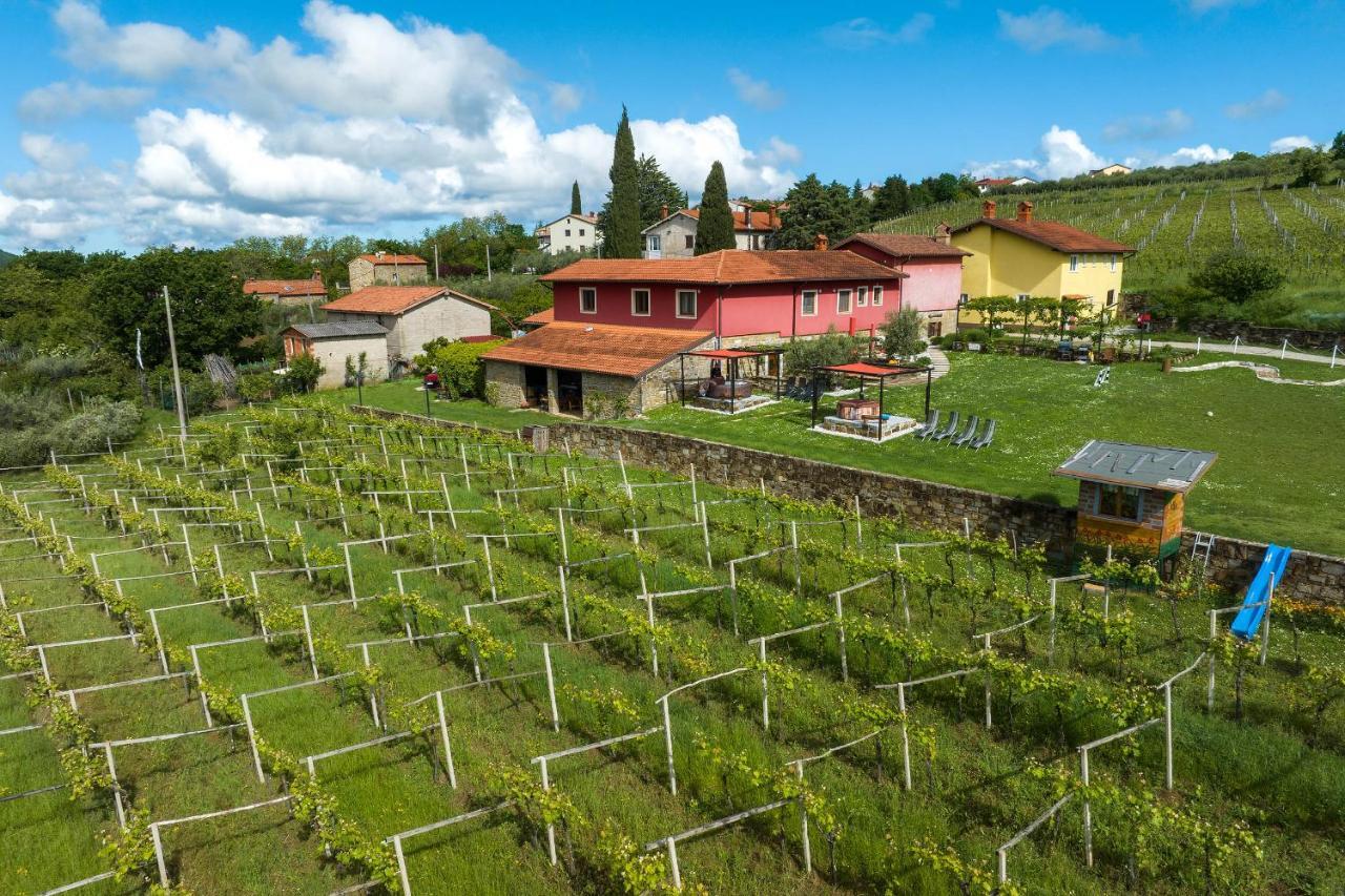 Touristfarm - Apartments "Red Fairytale" Marezige Luaran gambar